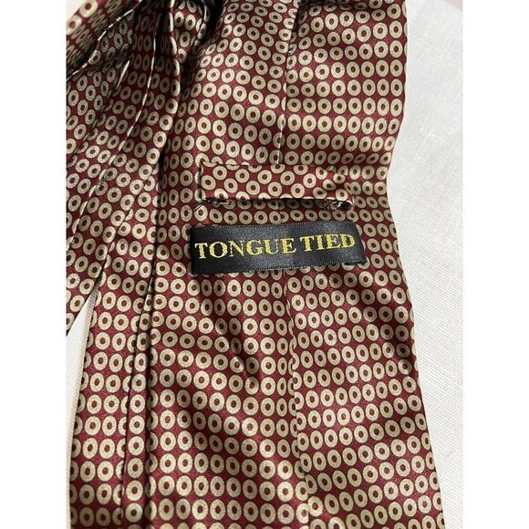 Lot of 4 Men Tie Kenneth Cole Tongue Tied Bert Pulitzer Pronto Uomo Silk Fabric - Picture 5 of 13